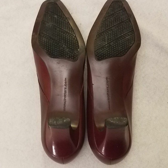 Trotters Red Block High Heel Shoes Size 6 - Picture 6 of 7